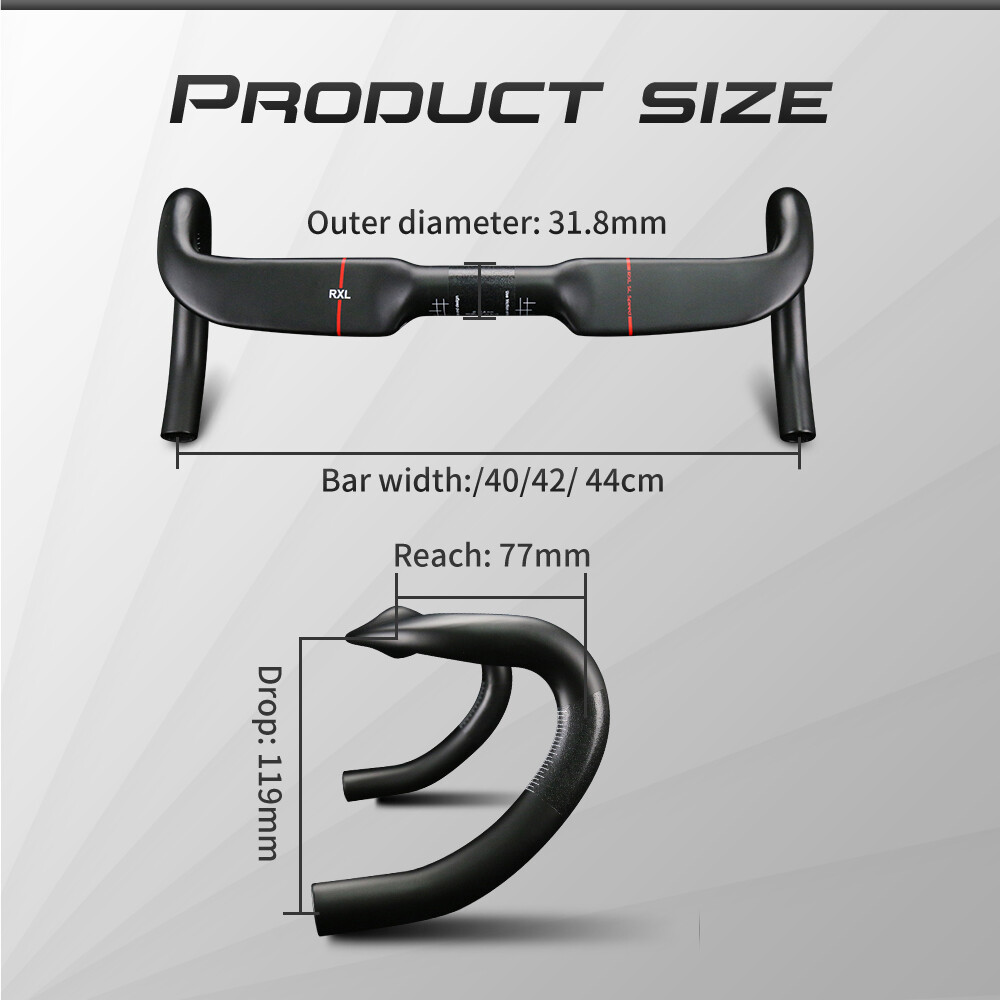 400/420/440mm Road Handlebar 31.8 Carbon Fiber New Arrival Cycling Bent Drop Bar