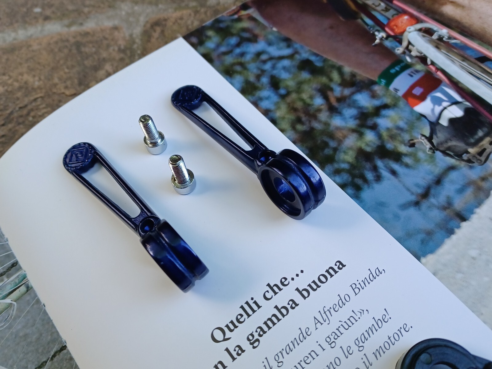 Nos L’Eroica Colnago Blue Anodized Shifters Shifters Shifters Shifters Shifte…