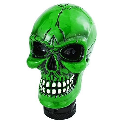 Skull Gear Speed Shift Stick Head Fit Most Cars Green