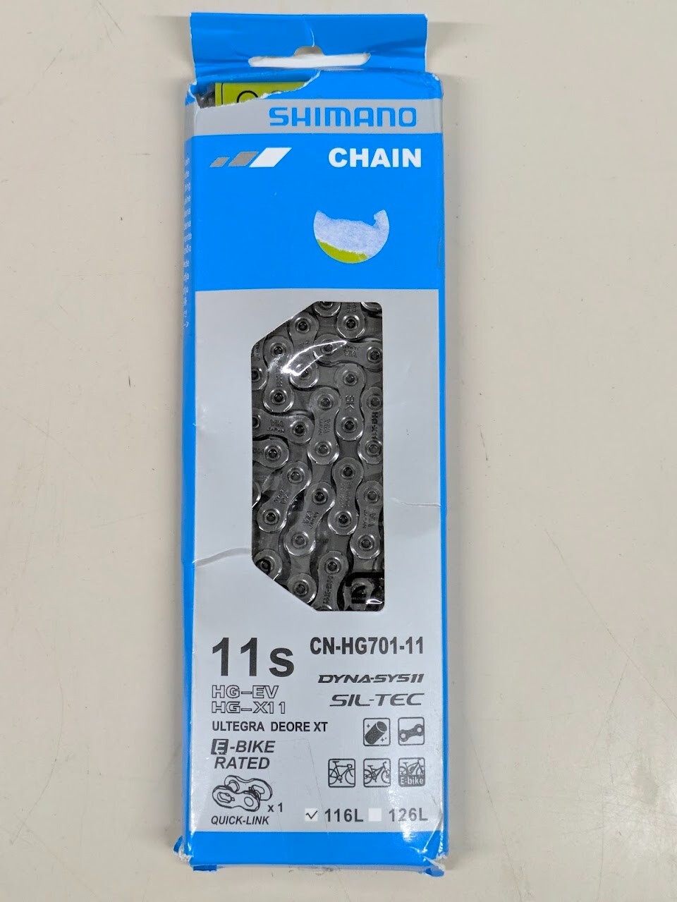 Genuine Shimano Chain E Bike Rated 11s HG-EV HG-X11 Ultegra CN-HG701-11 116L