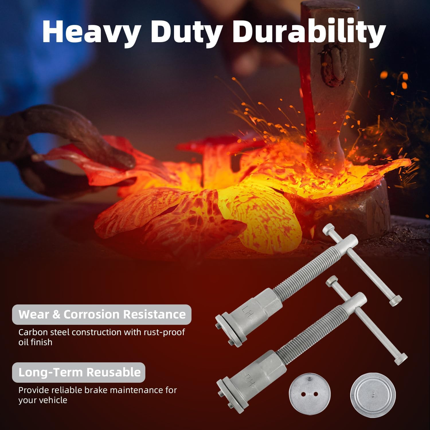 24Pcs Disc Brake Caliper Compression Wind Back Tool Kit, Heavy Duty