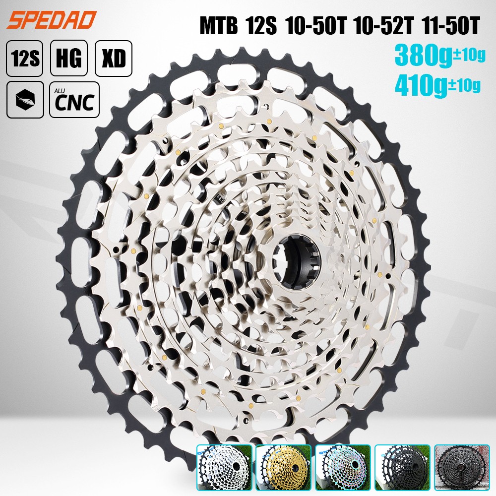SPEDAO 12S MTB Cassette 10-52T 10-50T 11-50T XD HG Freewheel Lightweight CNC
