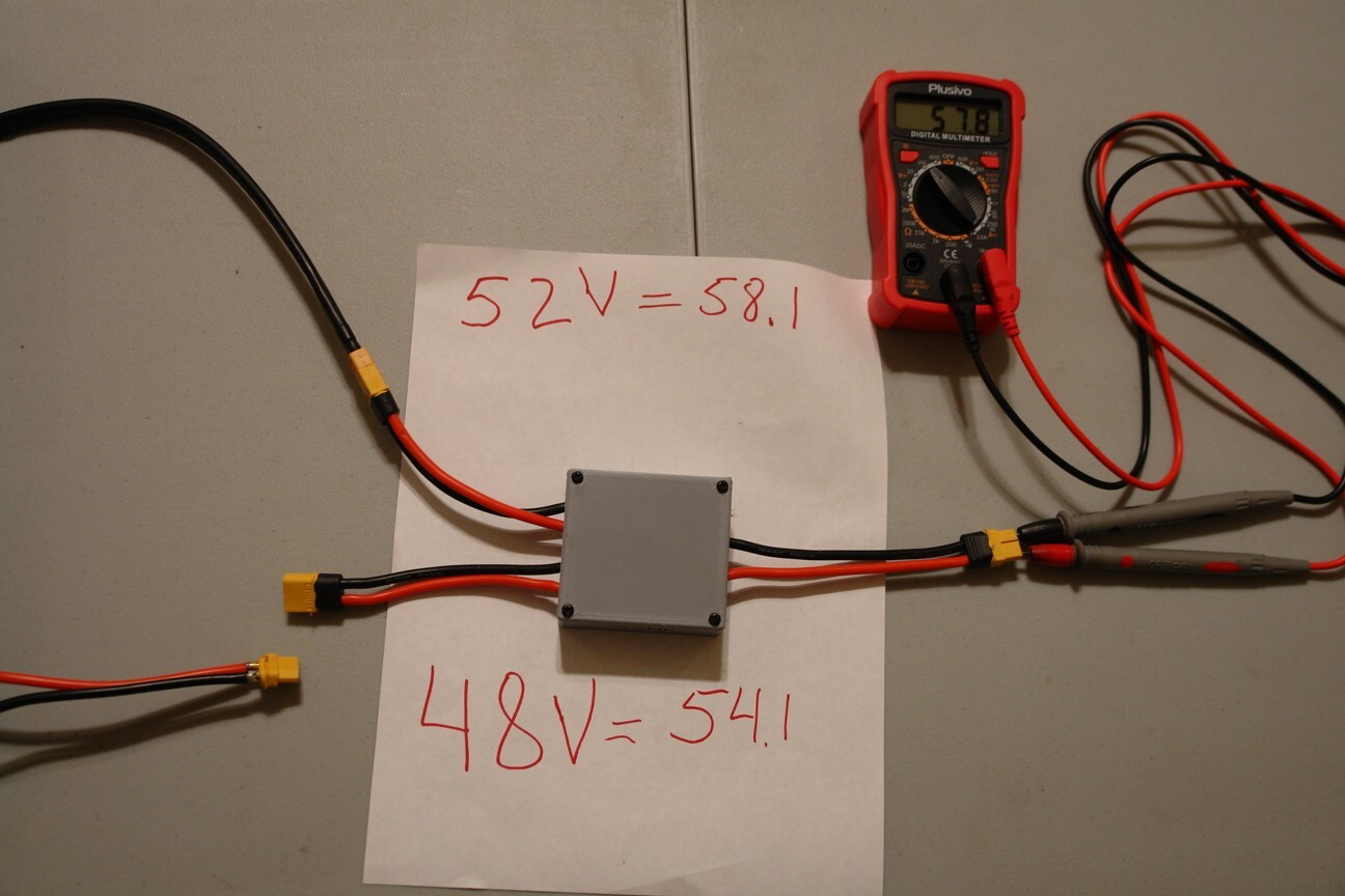 E-Bike Multi-Battery Discharge Converter for 3 batteries,XT60 