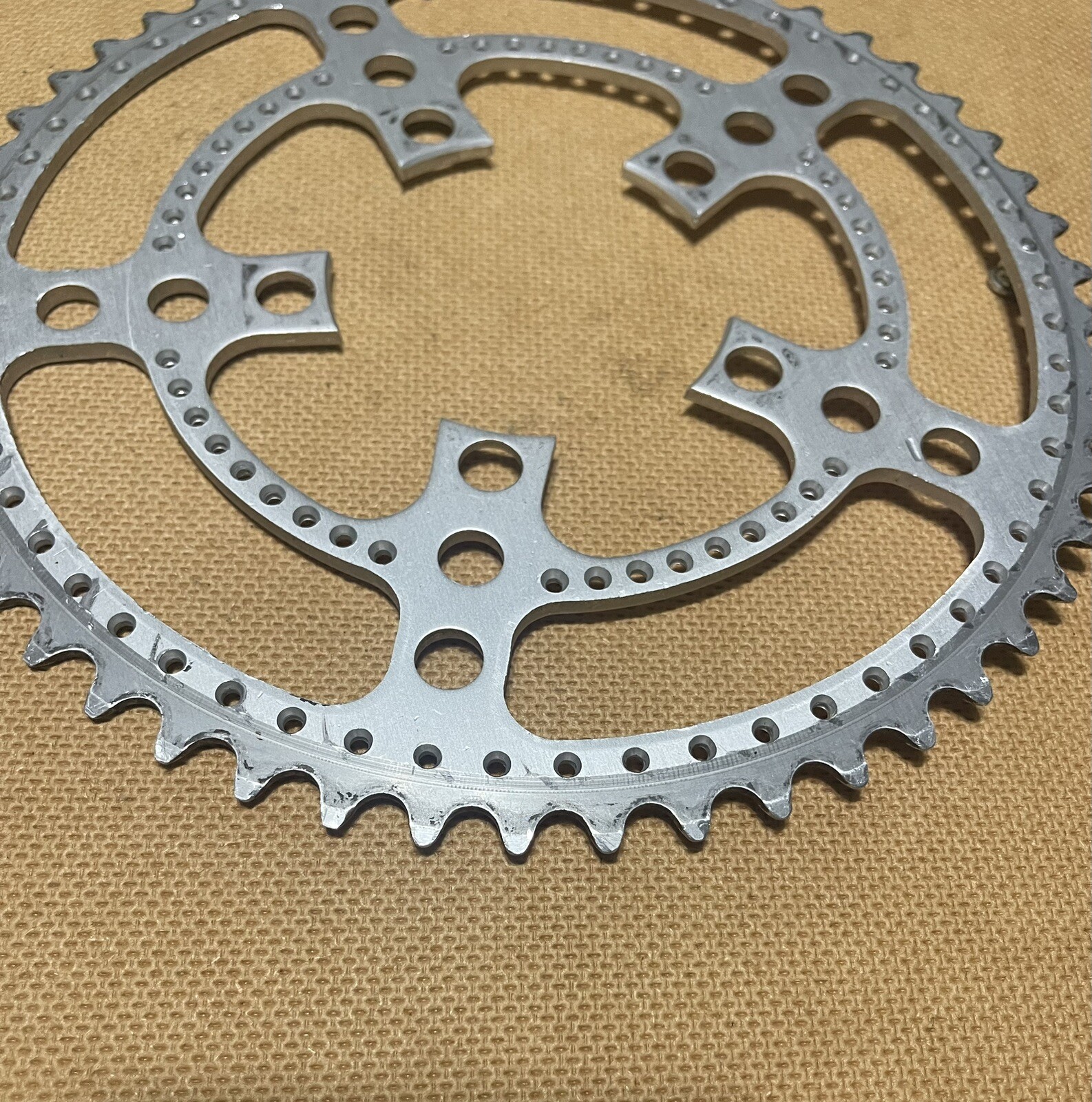 Vintage Stronglight Chainring 52T Drillium 86 BCD