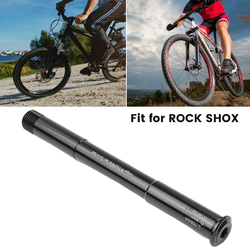 158mm Bike Front Thru Axle 15x110mm Boost Fork Lever MTB Road Bicycle Shaft