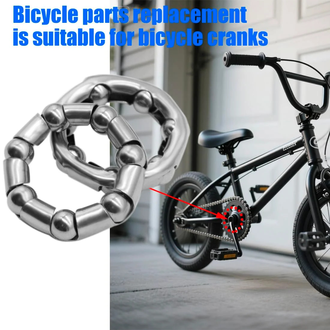 4pcs Bike Ball Bearing Retainer，Bicycle Ball Bearings, 8mm(5/16 Inch) X 7 Balls