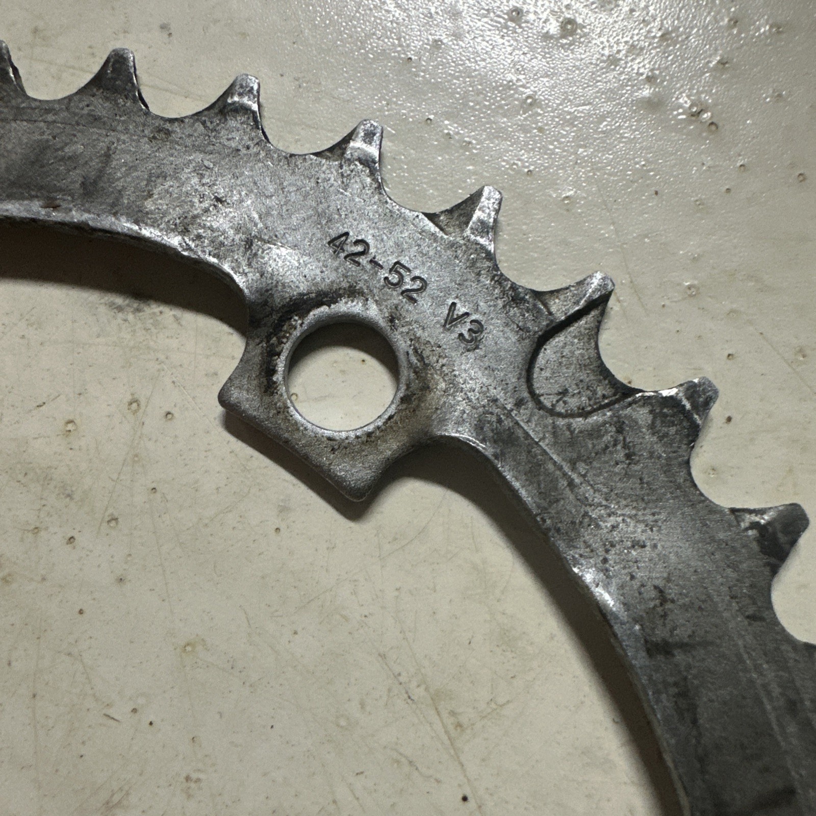 Shimano Inner 42 Tooth chainring 42T Silver 130 mm BCD 5 Arm Used For 42-52 V3