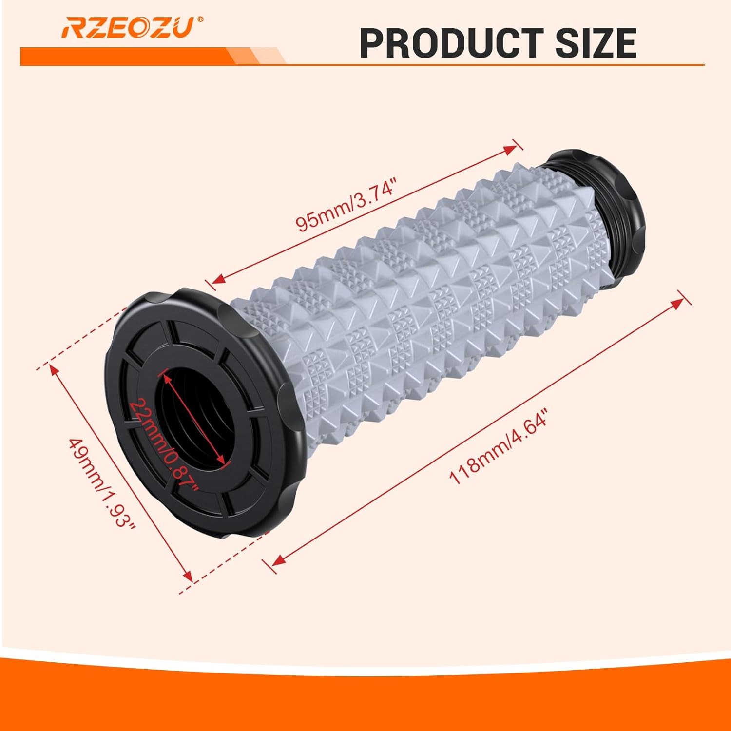 Rubber ATV Handle Grips 7/8 Handlebar Grips Replacement for 350 420 FourTrax 200