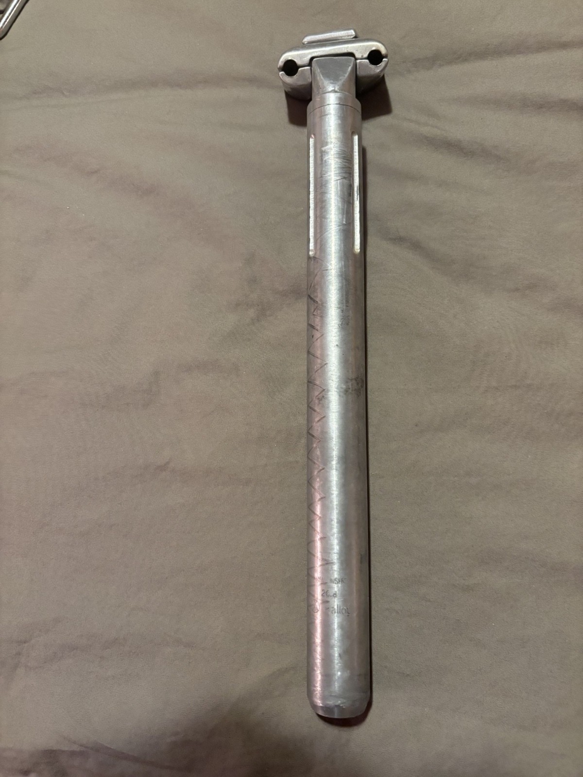 26.8mm vintage fluted Kalloy seatpost 11 3/4 long