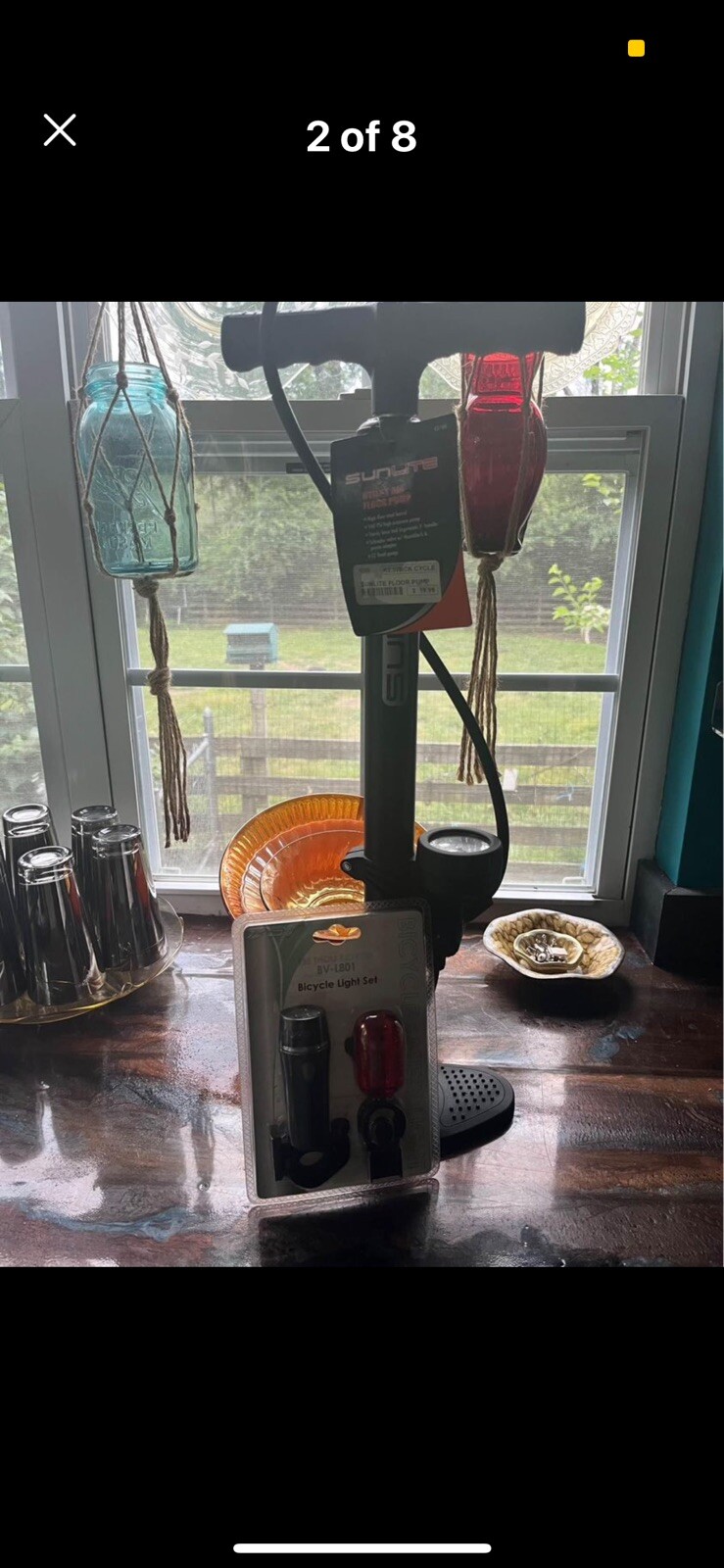 Bicycle Light And Hand Pump