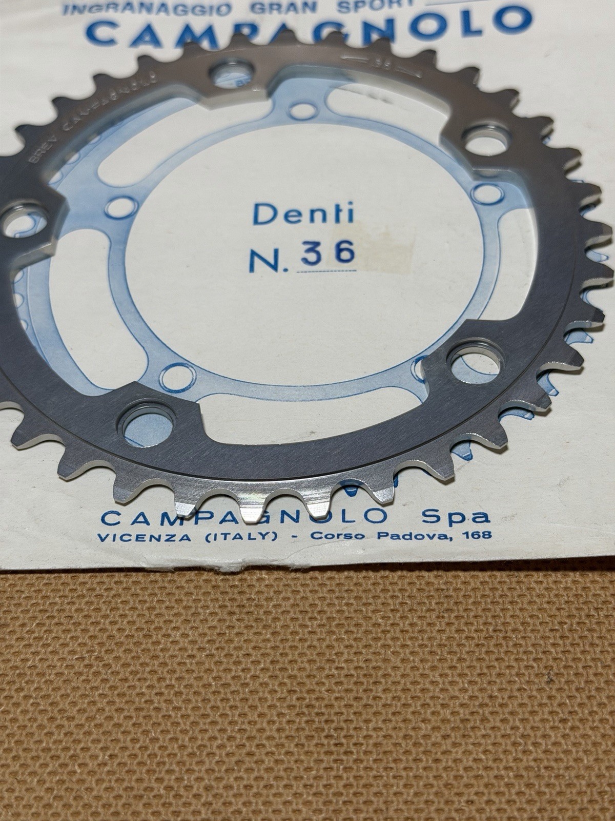 NOS Vintage Campagnolo Gran Sport 36T Chainring 116 BCD For GS Triomphe Victory