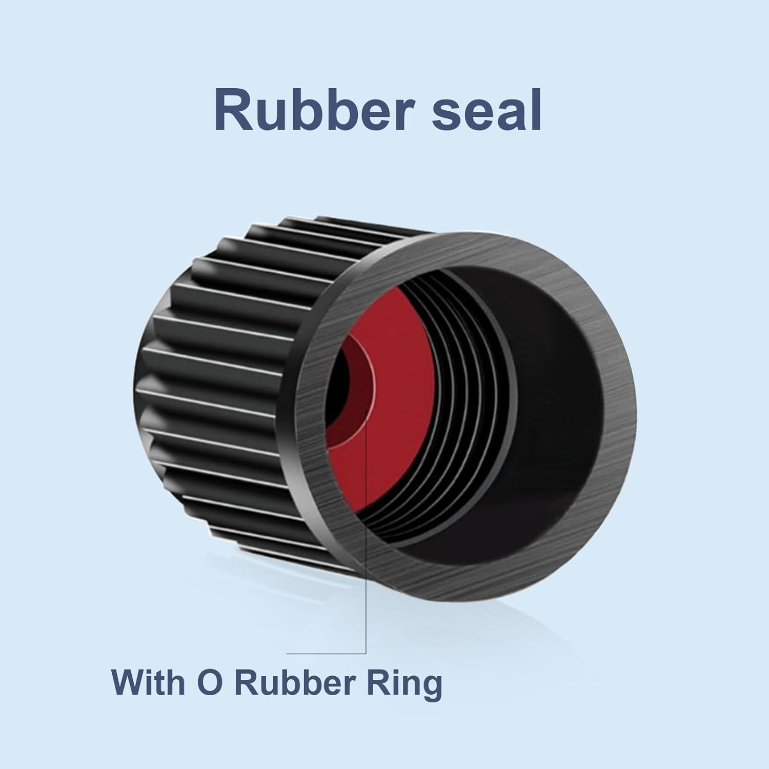 Tire Valve Caps Universal Fit Black 60 PCS Dustproof For Car Truck SUV Motorcycl