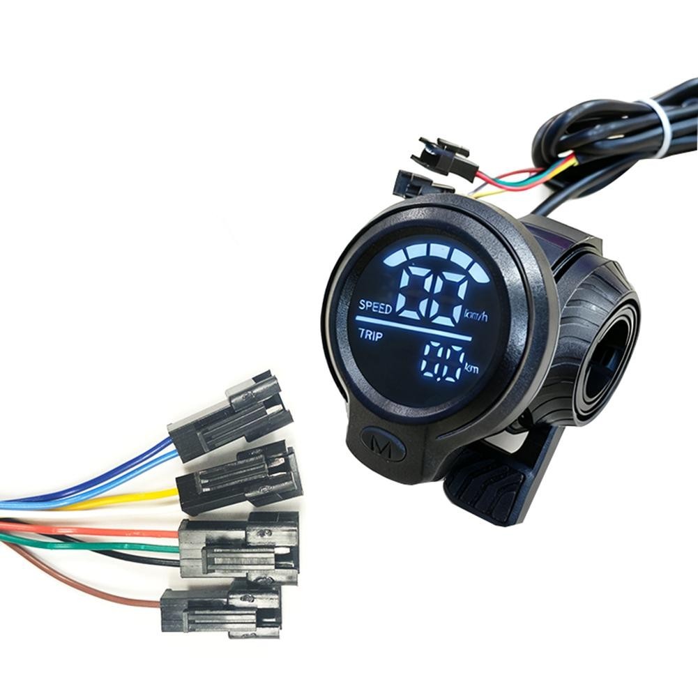 LCD Speed Display Thumb Throttle 8 Pin for Electric Bike Scooter Voltage 24 72V