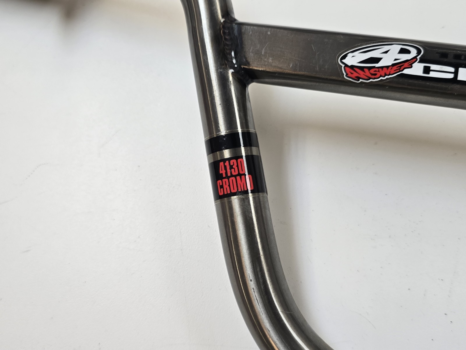 Answer Cruiser Handlebars Square Crossbar CrMo Raw Finish Mid School BMX Bars