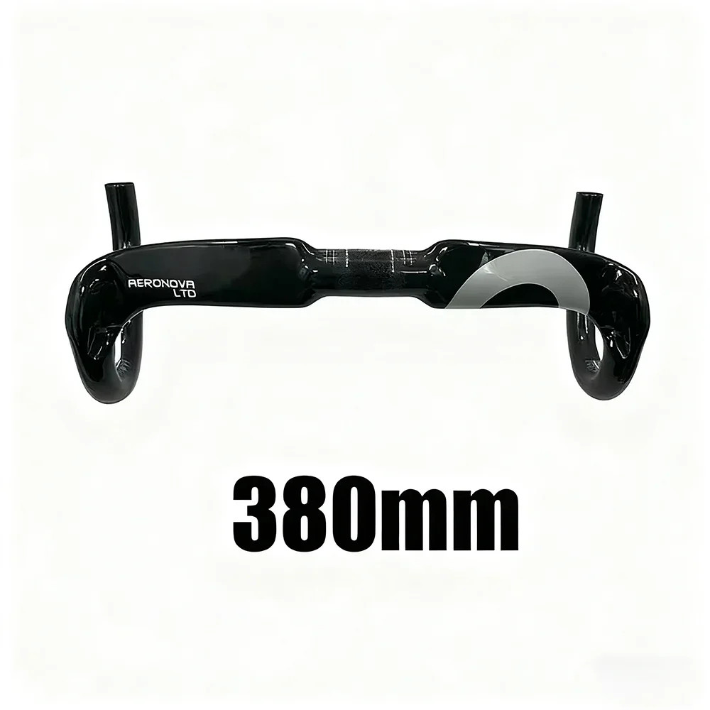 Full Carbon Road Bike Handlebar Gloss Black Top 31.8*380/400/420/440mm