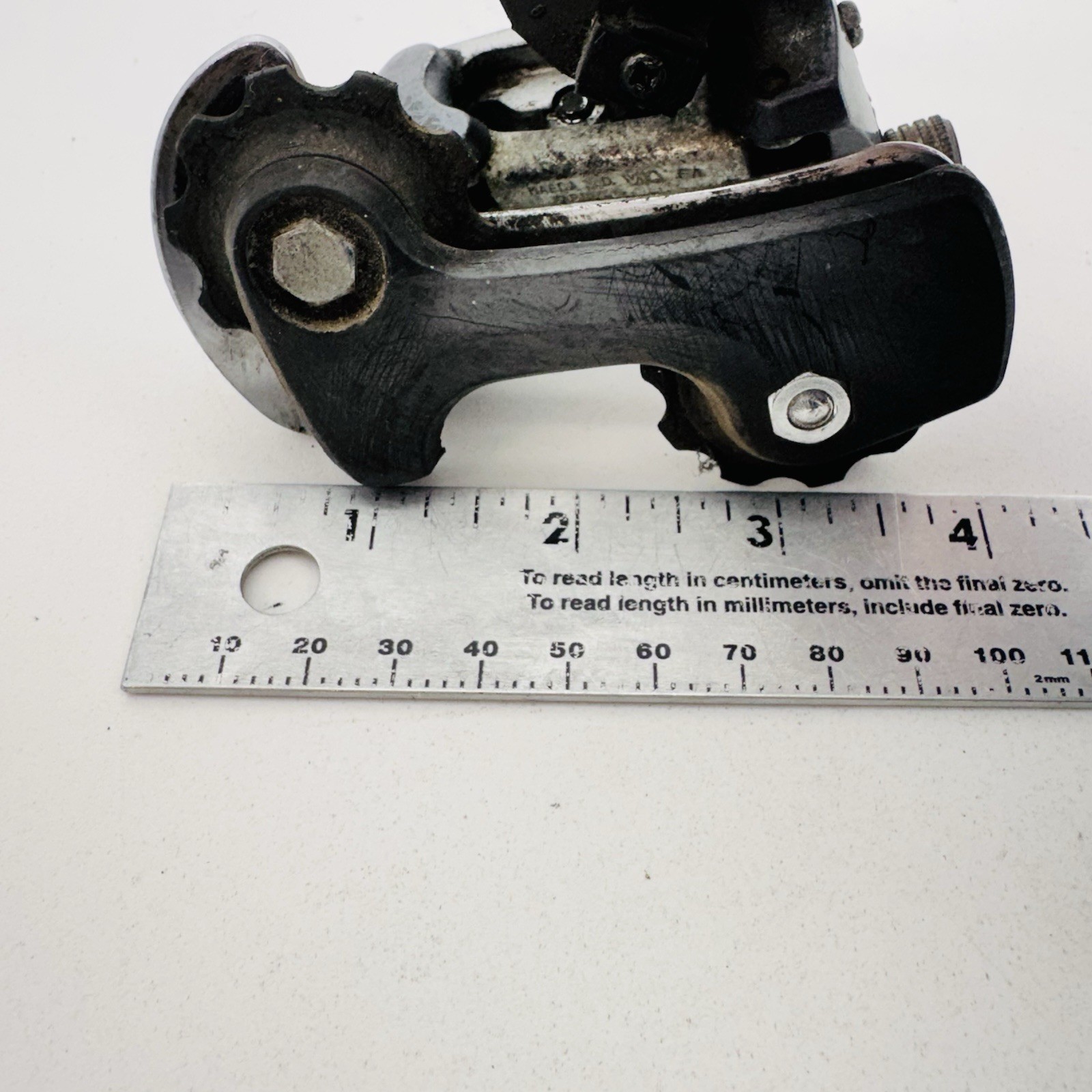 Vintage Suntour Edge 4050 Rear Derailleur Front Short Cage Gray Accushift A04