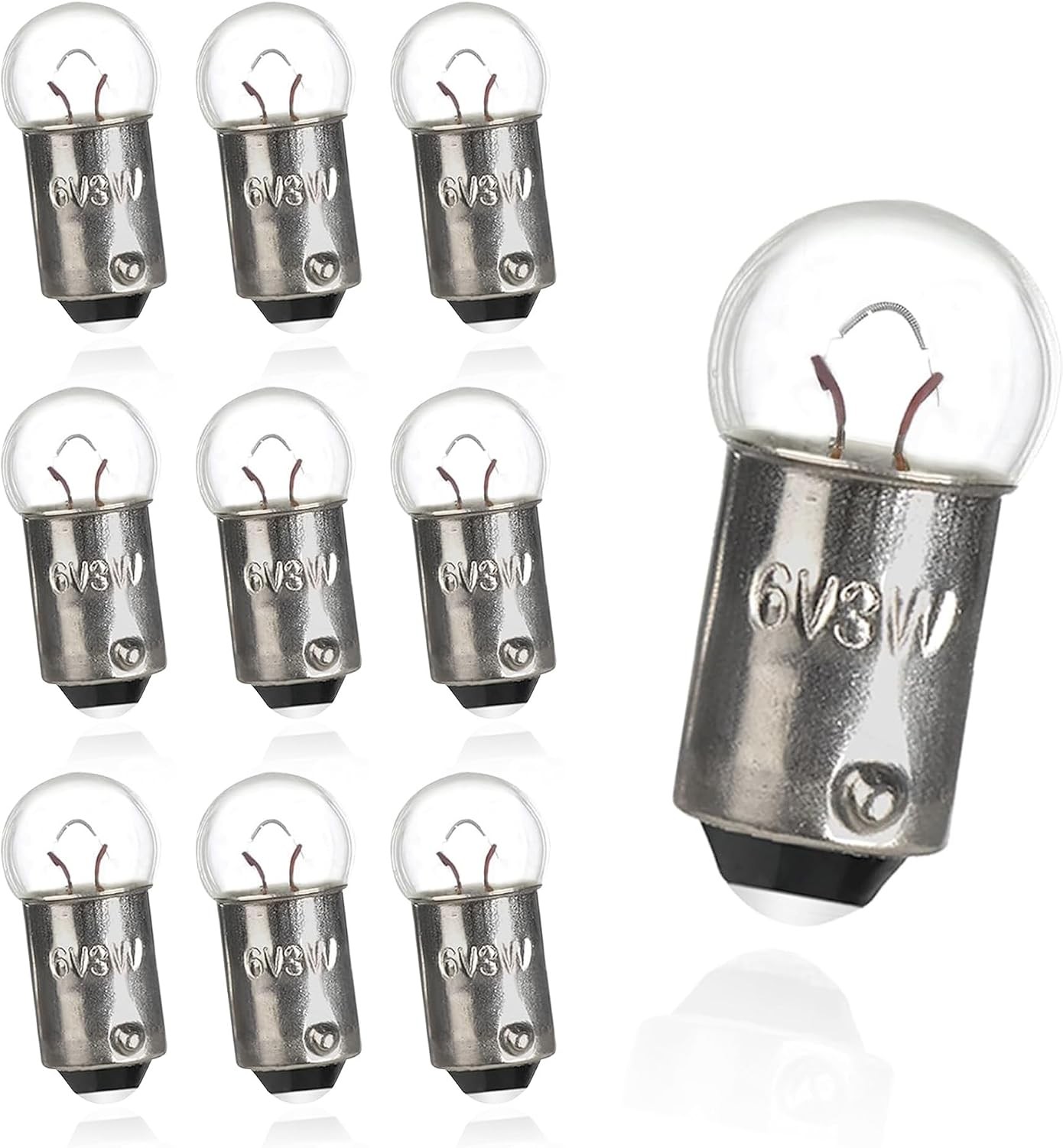 10 Pcs 6V 3W 6 Volt 3 Watt Motorcycle Speedo Speedometer Light Bulb | for Honda