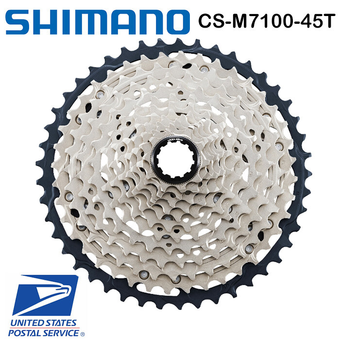Shimano SLX CS M7100 12 Speed Micro-Spline Cassette – Black/Silver 45T