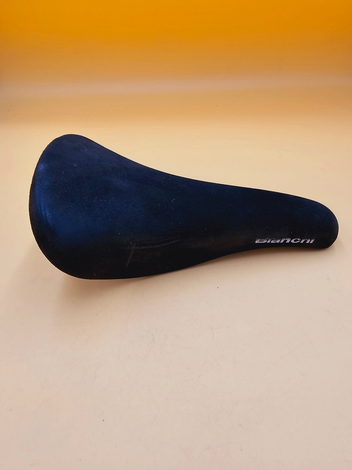 Saddle Selle Italia Bianchi Suede (Imitation?) black saddle vintage retro
