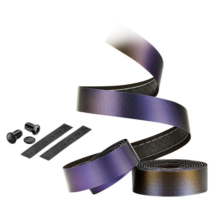 Ciclovation Halo Touch Handlebar Tape, Irradiant Violet w/Blk Plug