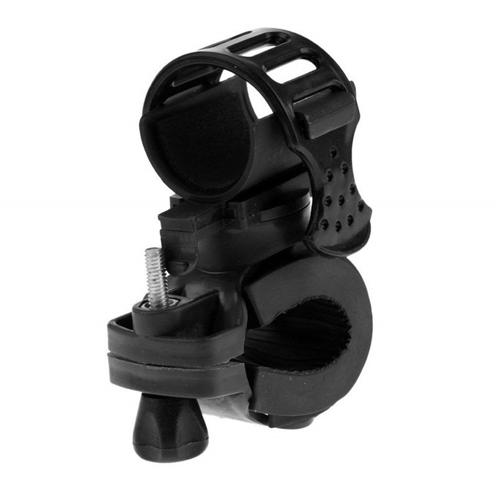For Mountain Bike Flashlight Mount Holder Plastic Silicone Clamp 10x5x5cm