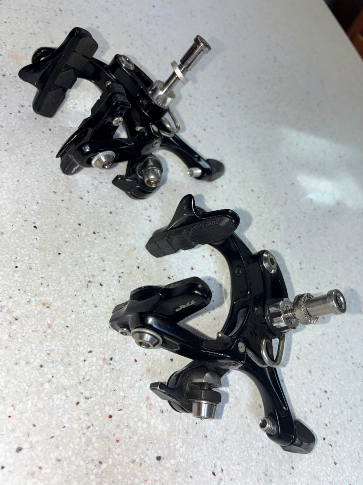 TRP Standard Center Mount Rim Brake Road Calipers Titanium Hardware 270 Grams!!!