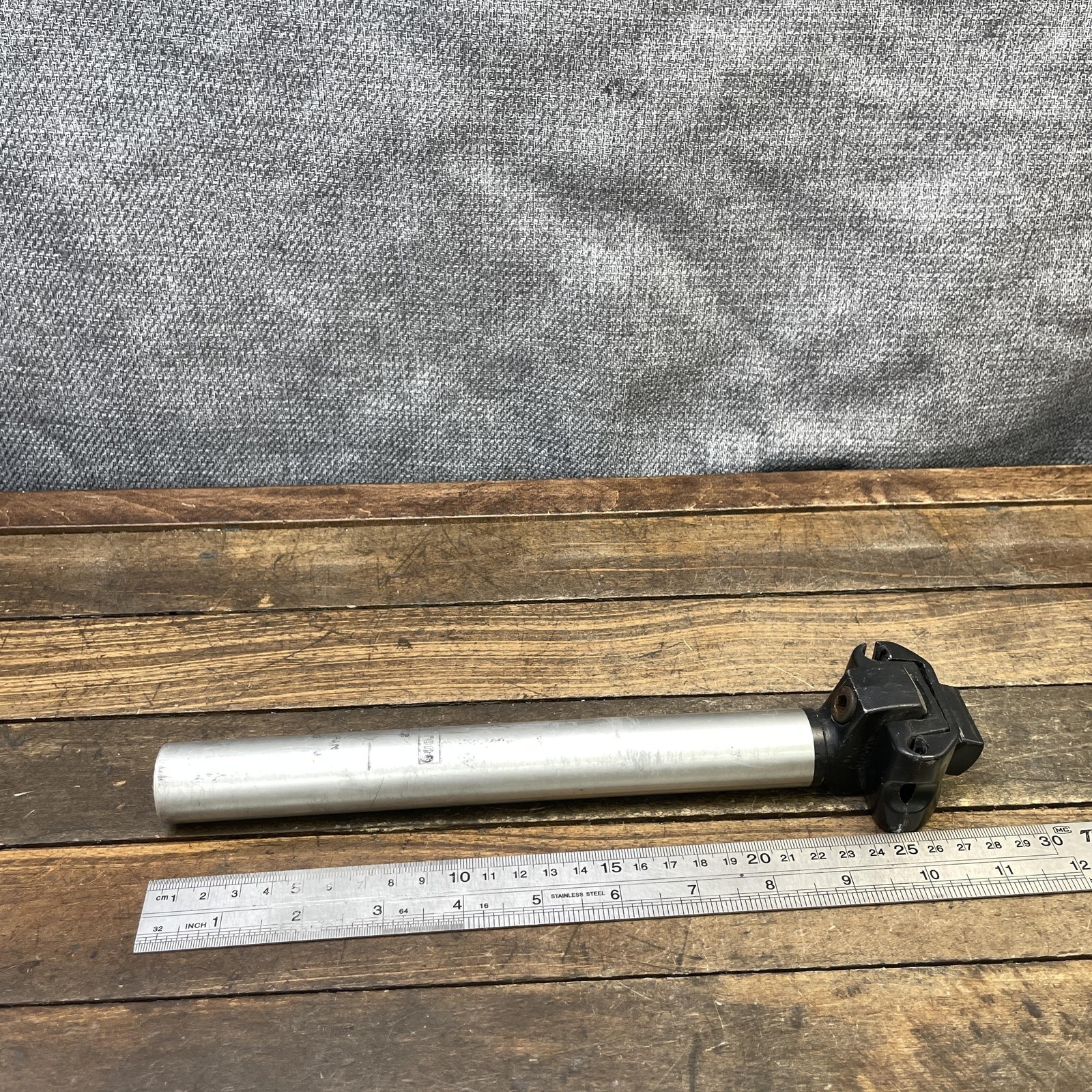 Vintage Strong Seatpost 27.2mm Alloy Silver Japan 1989 27.2 MTB Road Bicycle