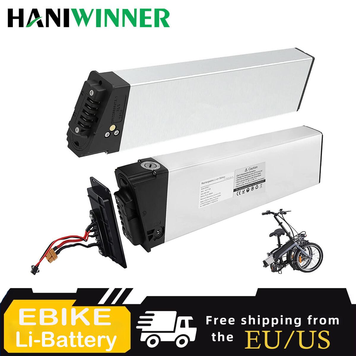 48V 10Ah Sliverfish Lithium-ion Battery For 500W Electric Bicycle E-bike Battery