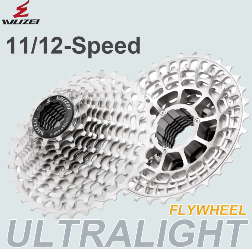 WUZEI CNC Road Bike 12/11S Ultralight Freewheel 11-28/32/34/36T Bicycle Cassette