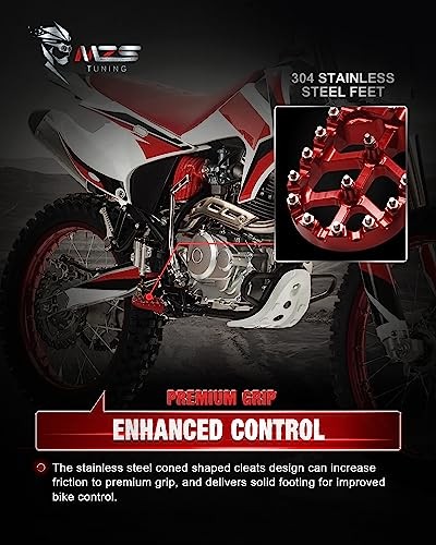 Dirt Bike Foot Pegs, CNC CR125/250, CRF150R/250L/250R/250X/450R/450X/1000L
