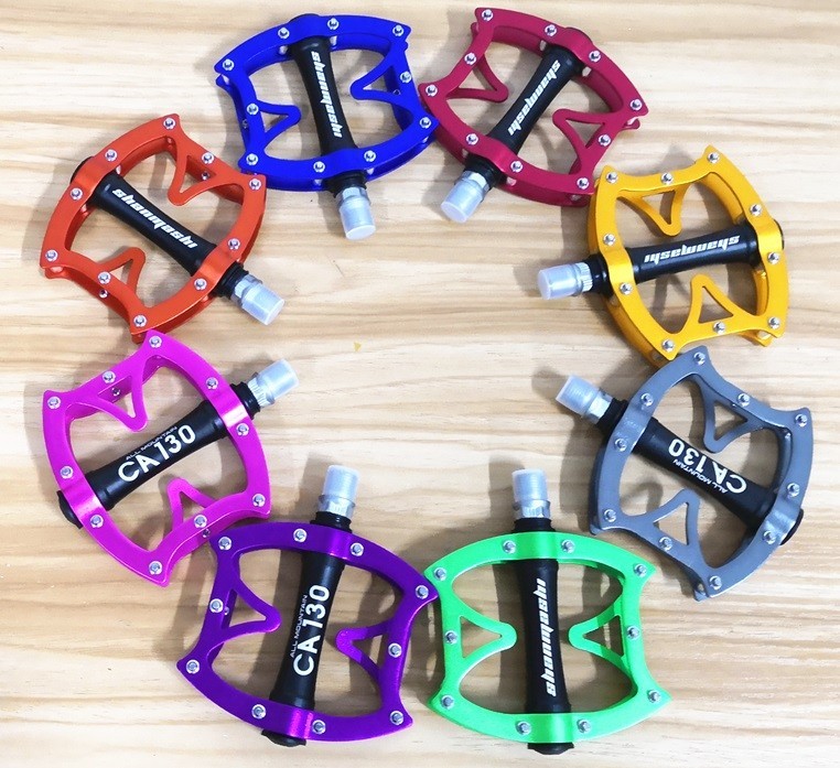 Aluminum Road MTB Mountain Bike XC Bicycle Pedal BMX Flat Pedals Bearings 1 pair