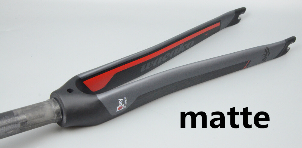 700C Rigid Cycling Forks Full Carbon Fiber Road Bicycle Fork Rim Brake 1-1/8 in