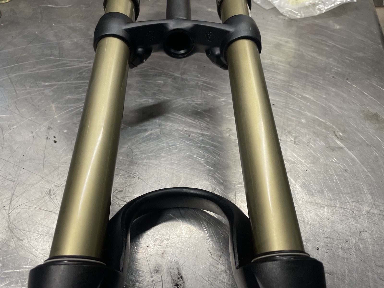 Manitou Sherman 26in Suspension Fork 170 1 1/8in Aluminum Black/Gold Dual Crown