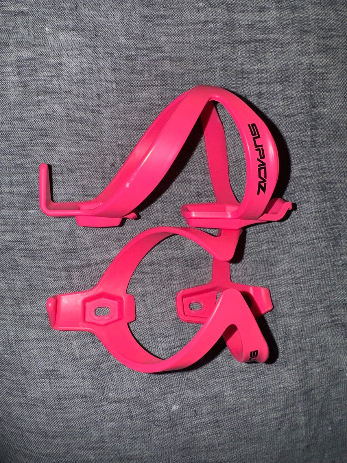 Set of 2 Supacaz Fly Cage Poly Neon Pink – Cycling Water Bottle Cage Holder