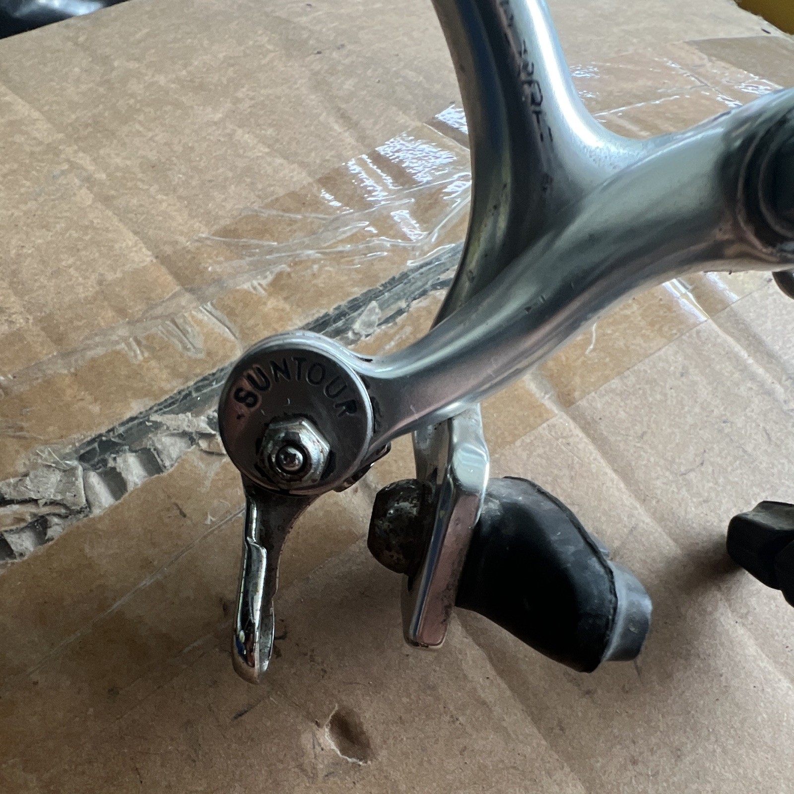 Suntour Superbe NGC 4000 Silver Side Pull Caliper Brake (front)