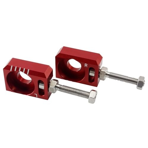 13mm 0.51″ Axle Block,CNC Chain Tensioner Adjuster Repalcement for Surron Red