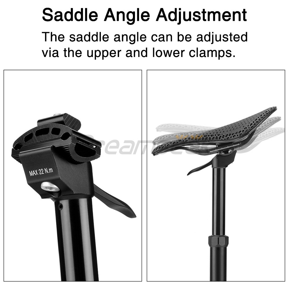 Bicycle Seatpost MTB Bike Hydraulic Dropper Seat Post 30.9/31.6mm 350/400/500mm