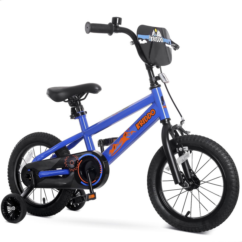 Kriddo 14-16 Inch Kids Bike For Ages 38 Boys And Girls Bicycle Removable