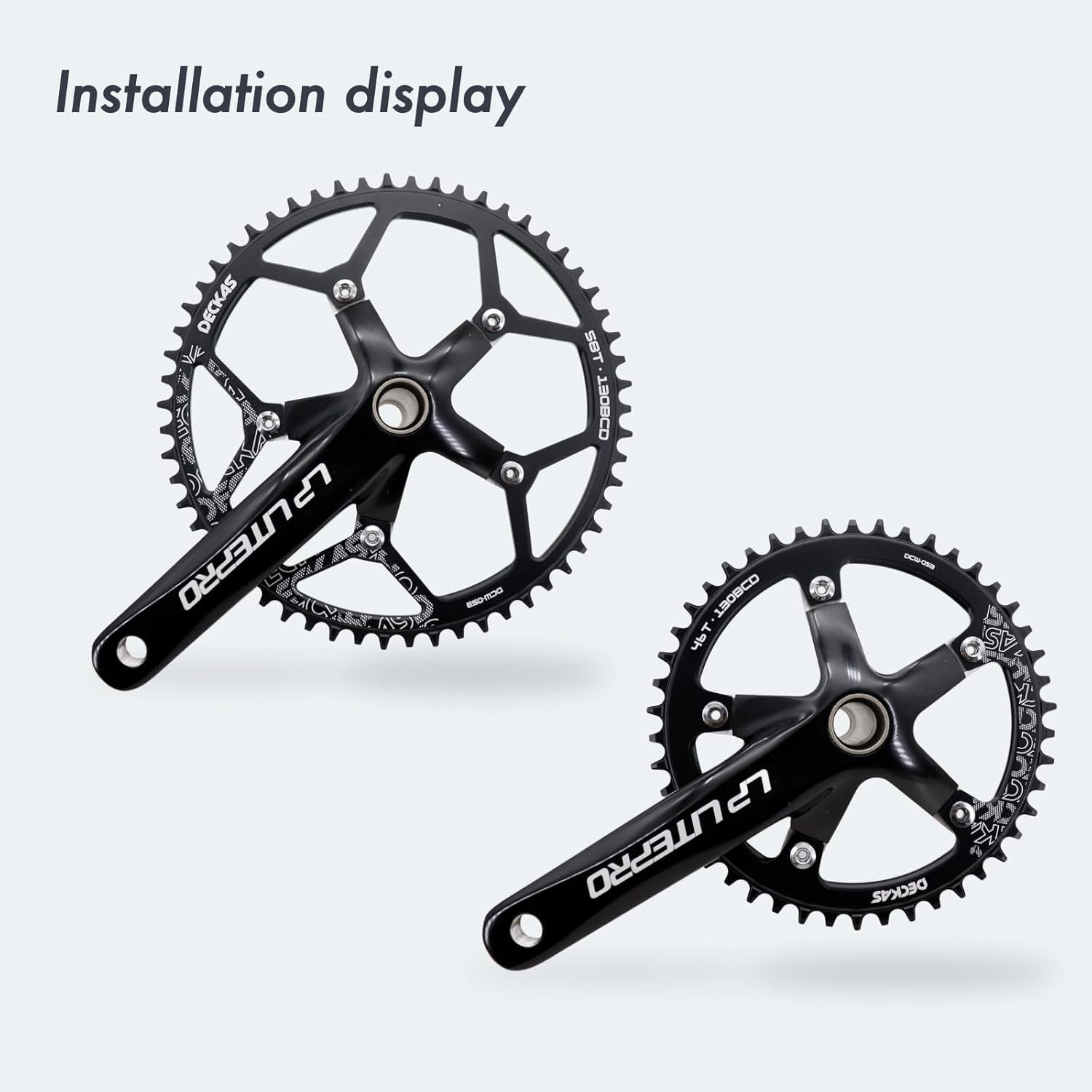 DJC Bike Chainring 130BCD 40T to 58T Round Chainwheel Narrow Wide Tooth Lightwei