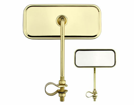ONE Bike Rectangle Mirror All Gold. Bike parts,Bicycle parts.