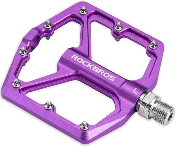 ROCKBROS MTB Bike Pedals 9/16» 3 Sealed Bearings Non-slip Flat/Platform Pedals