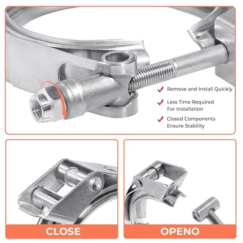 5 Inch Quick Release-Stainless Steel_304,Clamp Fittings for 5inch V Band Clamp