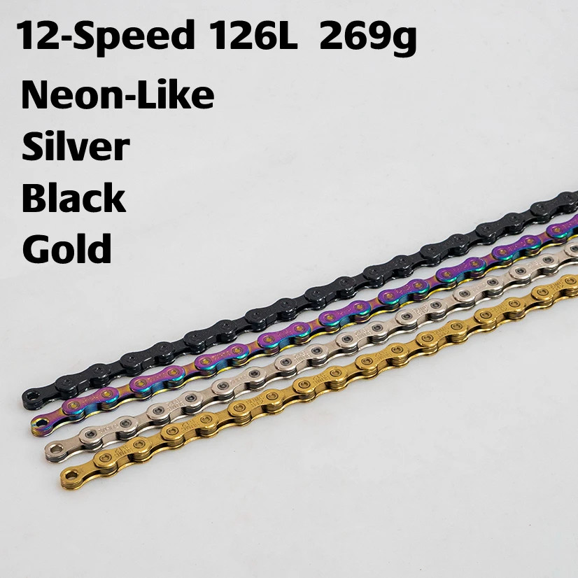 ZRACE Bike Chain 8 9 10 11 12 Speed MTB Road Bicycle Chain 114-126 Links
