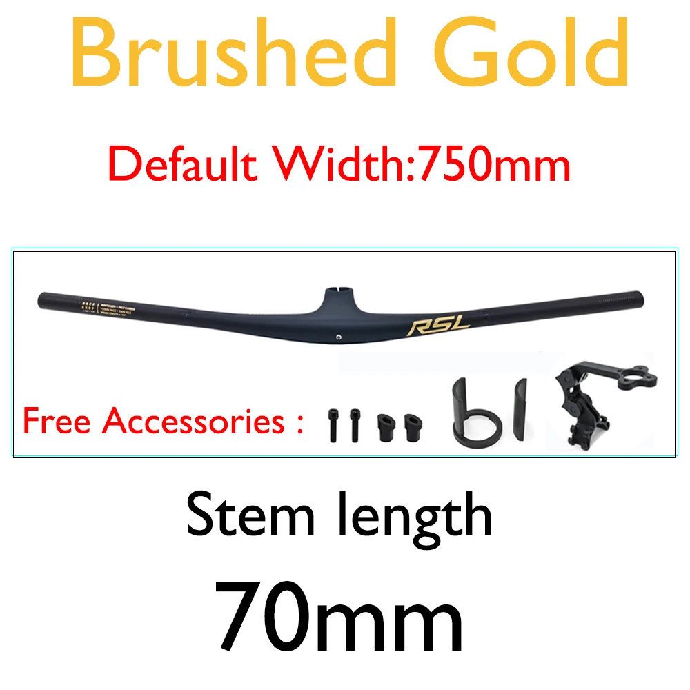 XC/AM/FR Mountain Bike Integrated Carbon Handlebar -13° Stem with Computer Mount