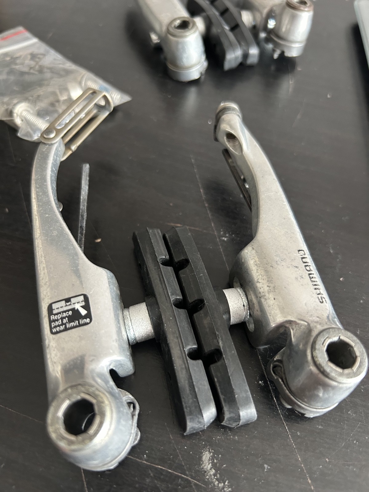 Shimano Deore LX/DX BR-M600 V-Brakes Set F&R Silver MTB/Gravel
