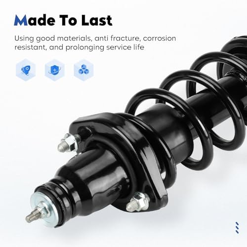 Rear Pair Struts Assembly w/Coil Spring Shock Absorber Fit for Honda Civic