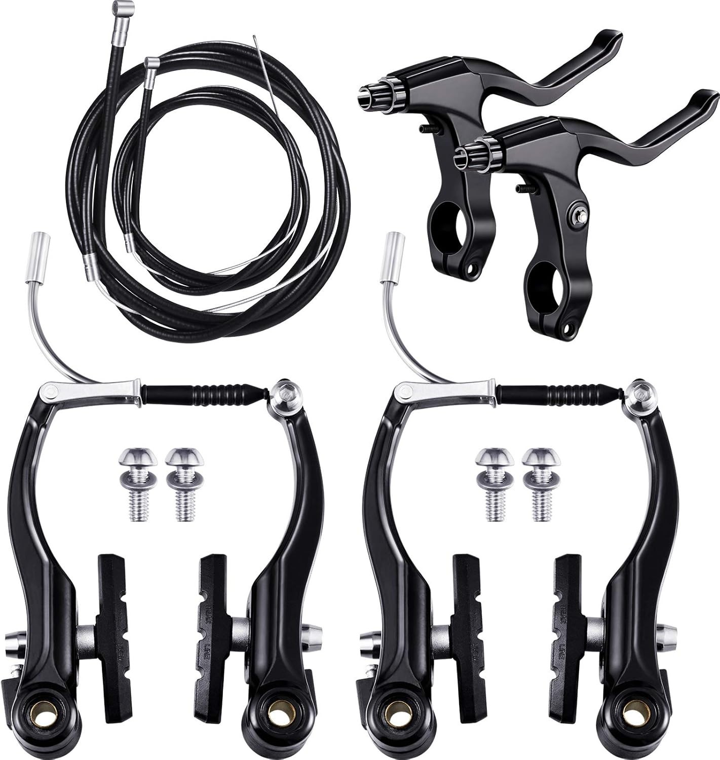 Boao Bike Brake Set Black for MTB Front Rear Braking