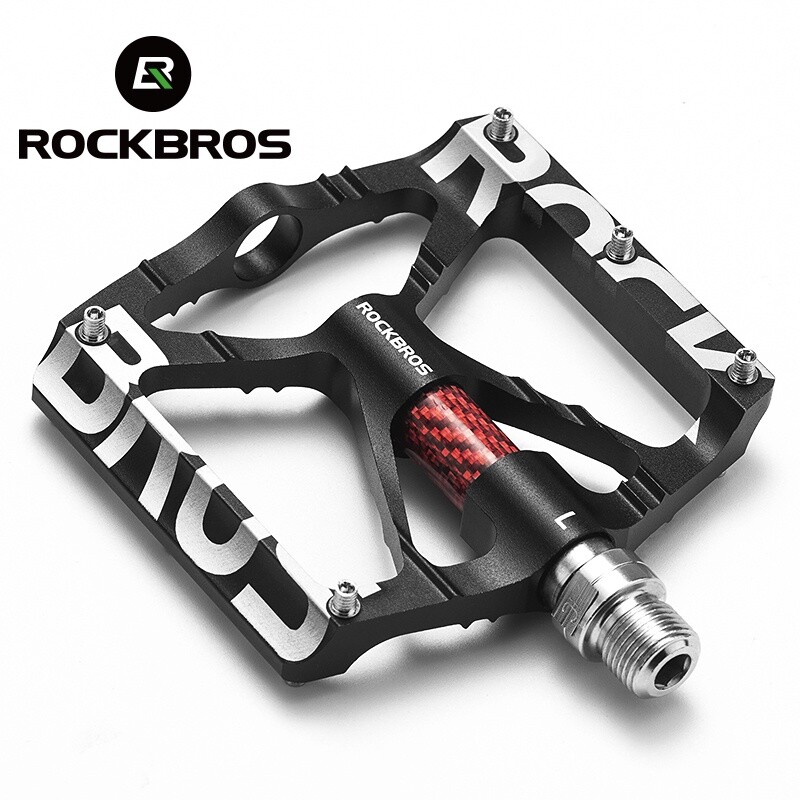 ROCKBROS Mountain Bike Pedals 9/16» Aluminum Alloy Bearing Reflective Pedals