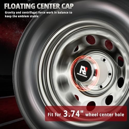 RTrhinotuning 3.74″ Floating Wheel 3.74″ Center Hole, 4.33″ Height Chrome