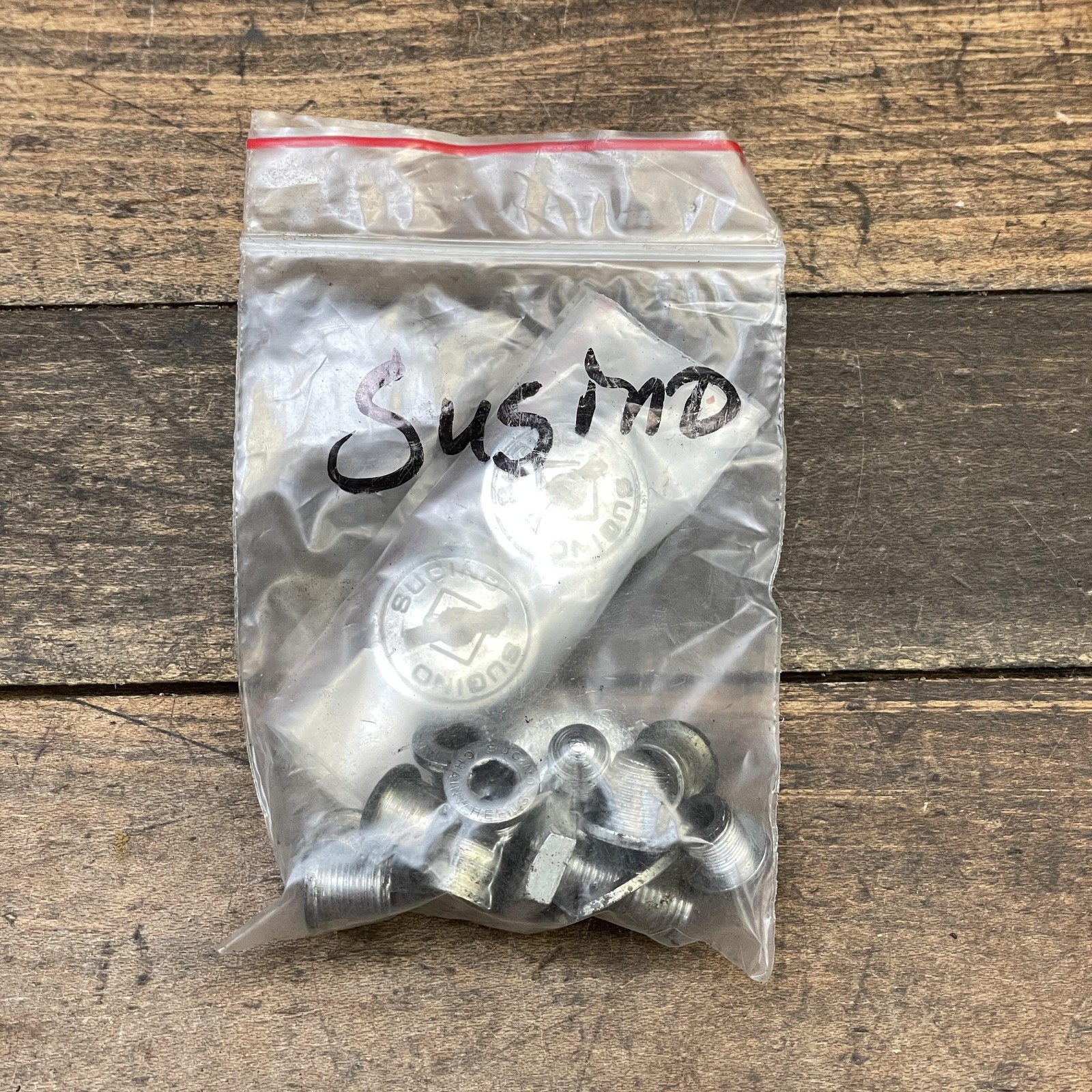 Vintage Sugino Chainring Bolts Dust Caps 75 Crank Hardware Lot 1980s Parts Kit